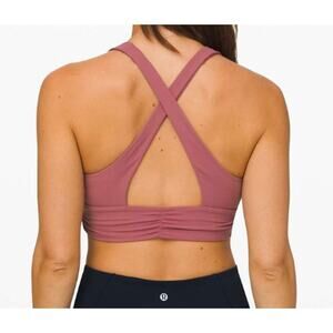 40 - Lululemon Always Aligned Bra Moss Rose Sz 8